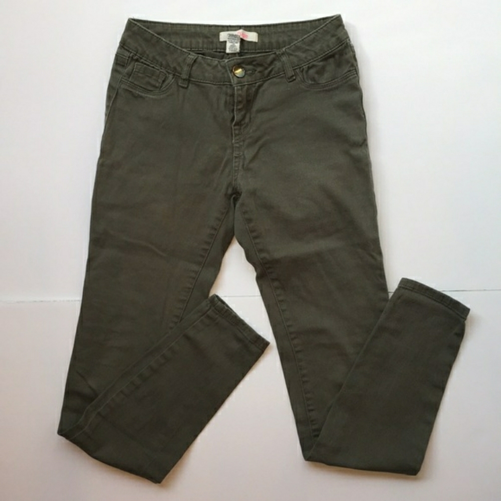 Green jeans, size 4.